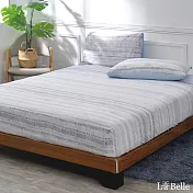 義大利La Belle《藍莓千層》雙人眠綿冰涼感床包枕套組