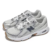 New Balance NB 休閒鞋 740 男鞋 女鞋 海軍藍 灰質 復古 運動鞋 緩震 U740SN2-D 23.5cm SILVER/NAVY