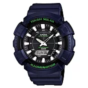 CASIO 驅動飆悍太陽王運動腕錶-藍