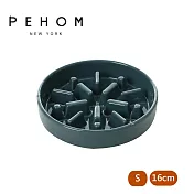 【PEHOM】寵物慢食陶瓷碗 光系列16cm 藍色