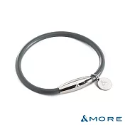&MORE愛迪莫 Mega Power 經典鈦鍺手環  S  灰色