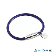 &MORE愛迪莫 Mega Power 經典鈦鍺手環  S  藍紫