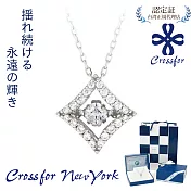 正版日本原裝【Crossfor New York】項鍊【Wishing Star許願星】純銀懸浮閃動項鍊 -單一款式