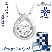 正版日本原裝【Crossfor New York】項鍊【JAMAIS愛的表白】純銀懸浮閃動項鍊 -單一款式