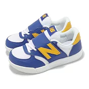 New Balance NB 休閒鞋 300 寬楦 中童 藍 黃 小朋友 魔鬼氈 運動鞋 PO300BG-W 19cm BLUE/YELLOW
