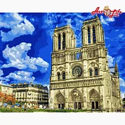 ArtLife藝術生活【DT134】晴空下的聖母院_DIY 數字 油畫 彩繪