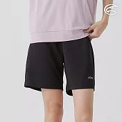 ADISI 女排汗速乾五分運動短褲 AP2511102 動力黑 (S-2XL) S 動力黑