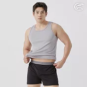 ADISI 男排汗抑菌窄肩背心 AUV2511044 (S-3XL) 淺灰 S 淺灰