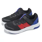 New Balance NB 慢跑鞋 578 V1 寬楦 中童 小朋友 黑 紅 魔鬼氈 運動鞋 NB PT578AB-W 17cm BLACK/RED