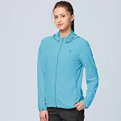 【荒野wildland】女彈性透氣抗UV50輕薄外套110 冰河藍 M 110 冰河藍