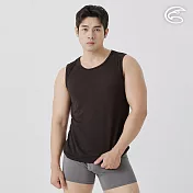 ADISI 男排汗抑菌寬肩背心 AUV2511045 (S-3XL) 經典黑 S 經典黑