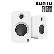Kanto REN 立體聲書架藍牙音響-白色款