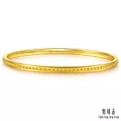 【點睛品】低調線條 黃金手鐲_計價黃金