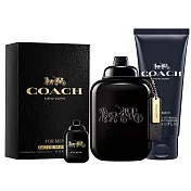 【COACH】時尚曜黑男性淡香精100ml(贈隨機沐浴精100ml+小香乙瓶)