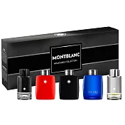 【MONTBLANC萬寶龍】萬寶龍迷你香氛組4.5mlx5(傳奇+紳藍+烈紅+探尋+極限探尋)