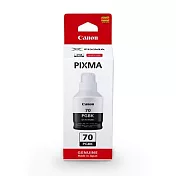 CANON佳能 GI-70BK 原廠黑色墨水 適用機型：GM2070/ GM4070 / G5070 / G6070 / G7070