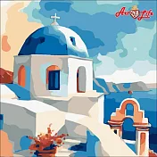 ArtLife藝術生活【DR179】情迷愛琴海系列-4_DIY 數字 油畫 彩繪