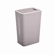 Life+ 日系簡約按壓式彈蓋垃圾桶 柔霧灰