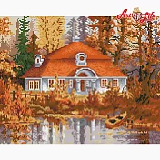 ArtLife藝術生活【GJ255】林中別墅_DIY 滿版立體鑽石畫