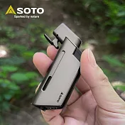 日本SOTO 金屬棕L型填充式迷你點火器 ST-489TB