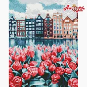 ArtLife藝術生活【GJ5865】水畔花香_DIY 滿版立體鑽石畫