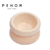 【PEHOM】舒芙蕾寵物陶瓷碗 奶油米