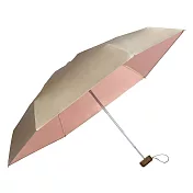【官方直營】日本Wpc.經典TINY雙面時尚撞色手動遮光降溫傘 卡其
