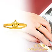 【金品坊】黃金戒指歐風皇冠戒指