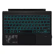 日本品牌IS愛思 沫石 Surface Go/Go2/Go3七彩背光輕薄藍牙鍵盤 黑色