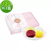 樂活e棧-中秋月餅禮盒-蒟蒻冰晶綜合月餅12顆x3盒(全素甜點冰品水果) 無 9/19(五)~9/25(四)