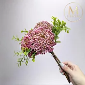 【Floral M】居家裝飾漿果莓紅小米果仿真花花材（3入組）