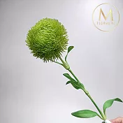 【Floral M】日式質感綠石竹球球仿真花花材（1入組）