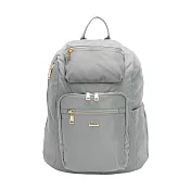 Lynx - 美國山貓嚴選防潑水斜紋牛津布後開式防盜後背包(大) - 多色可選 灰色