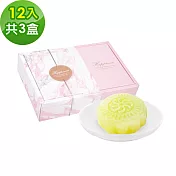 樂活e棧-花漾蒟蒻冰晶月餅-芭樂口味12顆x3盒(全素 甜點 冰品 水果) 無 9/19(五)~9/25(四)