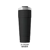 川本家 304真空陶瓷塗層雙飲冰岩杯(附吸管)930ml JA-CH930 尊榮爵黑