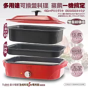 Fujitek富士電通 全能料理多功能電烤盤5L(煎烤盤+深湯炒鍋) FTD-EB06
