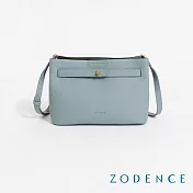 ZODENCE ARDEN進口真皮輕量化斜背包  藍色