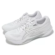 Asics 排球鞋 GEL-Tactic 13 女鞋 男鞋 白 銀 室內運動 緩衝 運動鞋 亞瑟士 1072A118100