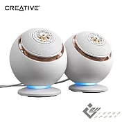 Creative Pebble Nova 2.0 聲道桌上型無線藍牙喇叭 白色