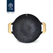 【半藏】不挑爐具月亮烤盤33cm(含木頭防燙夾)