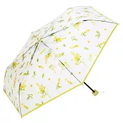 【官方直營】日本Wpc.聯名plantica花道輕量半透明手動折傘 金合歡黃