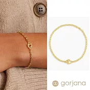 【Gorjana】Parker 愛心18K鍍金迷你手鍊