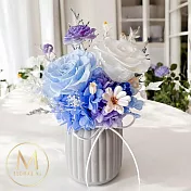 【Floral M】夏日聖托里尼夢幻島永生花禮（贈送5ml香氛油）