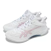 Asics 籃球鞋 Gelhoop V17 男鞋 白 粉紅 輕量 緩震 亞瑟士 1063A096103