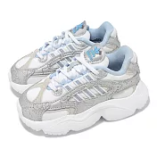 adidas 休閒鞋 Ozmillen EL I 小童鞋 小朋友 白 銀 藍 Hello Kitty 聯名 愛迪達 IF7030 12.5cm WHITE/BLUE