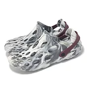 Merrell 異形鞋 Hydro Moc 男鞋 渲染灰 大理石紋 水陸鞋 洞洞鞋 戶外鞋 溯溪鞋 ML007363 25cm WHITE/CHERRY