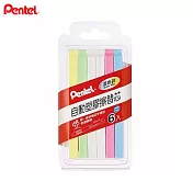 PENTEL 彩色自動塑膠擦替芯6支裝