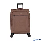 【Verage】維麗杰 19吋 第二代托雷多系列布面登機箱/行李箱(棕) 19吋
