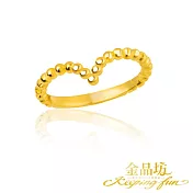 【金品坊】黃金戒指流光輪廓珠語戒指