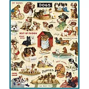美國 Cavallini & Co. 1000片拼圖  經典狗狗
